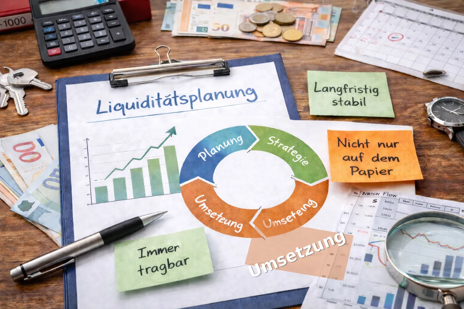 Hubschrauberpilot Liquiditaetsplanung Prozess Umsetzung