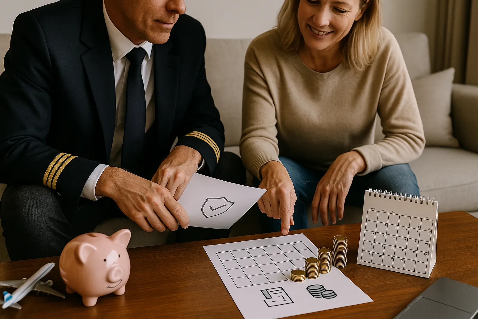 Monatsrente statt Einmalzahlung Fluglotsen und Piloten