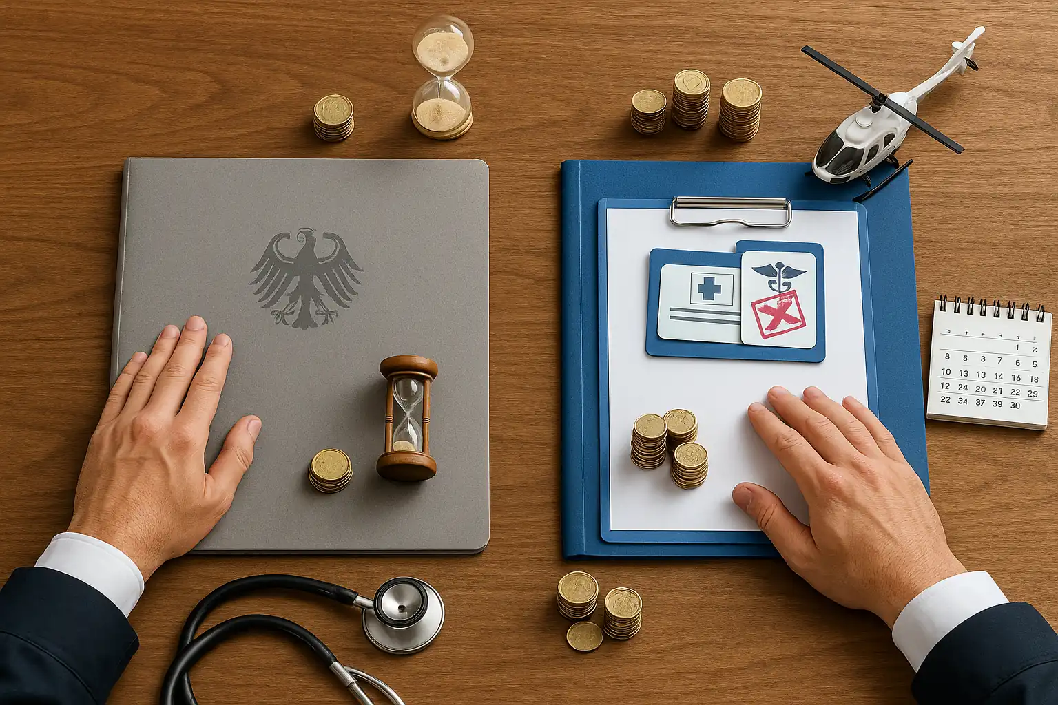 Hubschrauberpilot Loss-of-License Versicherung vs. Erwerbsminderungsrente