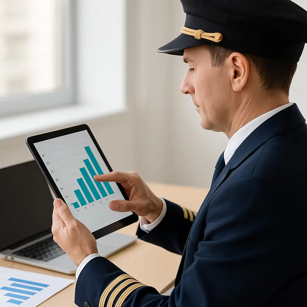 Kosten und Leistungen der Loss-of-Licence Versicherung für Piloten im Fall einer Berufsunfähigkeit.